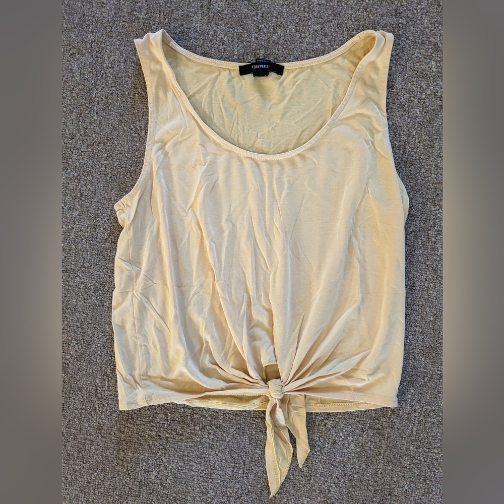 Forever 21 tie front tank